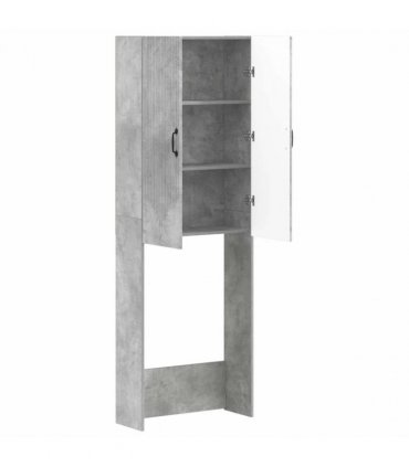 vidaXL Toilet Cabinet HOORN Concrete Grey 66 x 25.5 x 190 cm