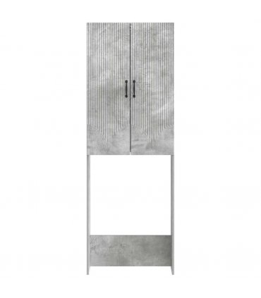 vidaXL Toilet Cabinet HOORN Concrete Grey 66 x 25.5 x 190 cm