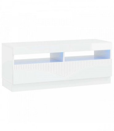 vidaXL LED TV Cabinet High Gloss White Engineered Wood — V0672276600
