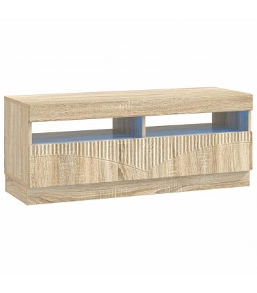 vidaXL LED TV Cabinet Sonoma Oak Engineered Wood — V0672276602