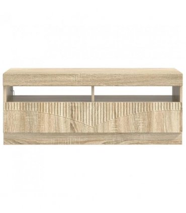 vidaXL LED TV Cabinet Sonoma Oak Engineered Wood — V0672276602