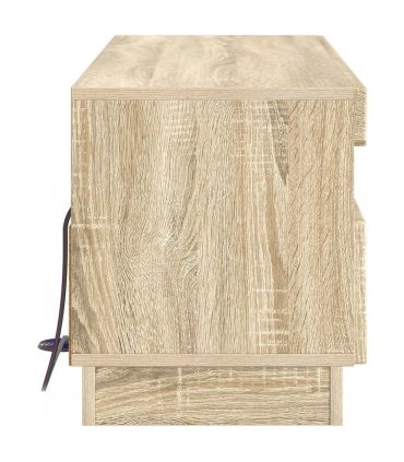 vidaXL LED TV Cabinet Sonoma Oak Engineered Wood — V0672276602