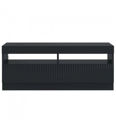 vidaXL LED TV Cabinet Black Engineered Wood — V0672276603