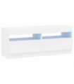 vidaXL LED TV Cabinet White Engineered Wood — V0672276604
