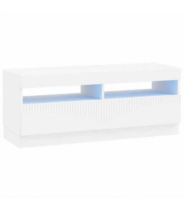 vidaXL LED TV Cabinet White Engineered Wood — V0672276604