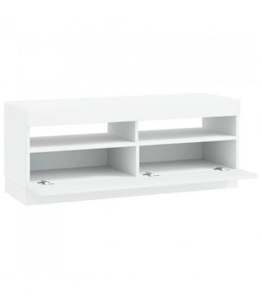 vidaXL LED TV Cabinet White Engineered Wood — V0672276604