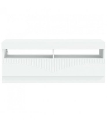 vidaXL LED TV Cabinet White Engineered Wood — V0672276604
