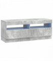 vidaXL LED TV Cabinet Concrete Grey Engineered Wood — V0672276605