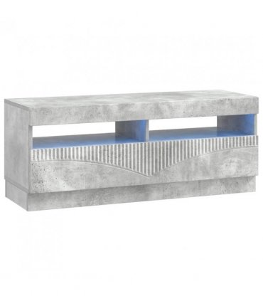 vidaXL LED TV Cabinet Concrete Grey Engineered Wood — V0672276605