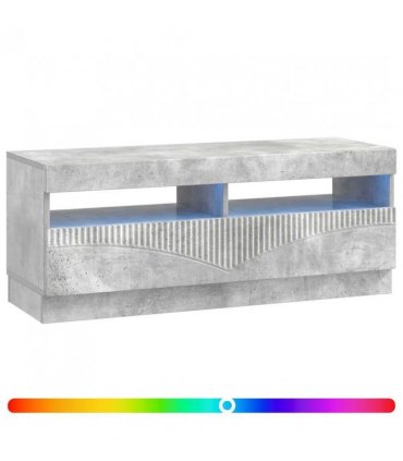 vidaXL LED TV Cabinet Concrete Grey Engineered Wood — V0672276605
