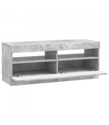 vidaXL LED TV Cabinet Concrete Grey Engineered Wood — V0672276605