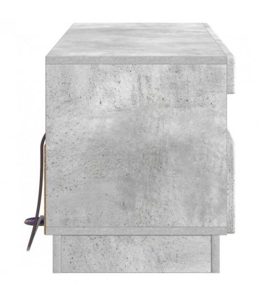 vidaXL LED TV Cabinet Concrete Grey Engineered Wood — V0672276605