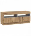 vidaXL LED TV Cabinet Artisan Oak Engineered Wood — V0672276606