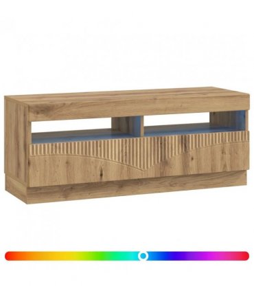 vidaXL LED TV Cabinet Artisan Oak Engineered Wood — V0672276606