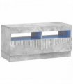 vidaXL LED TV Cabinet Concrete Grey Engineered Wood — V0672276611
