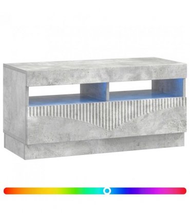 vidaXL LED TV Cabinet Concrete Grey Engineered Wood — V0672276611