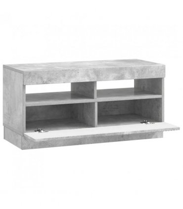 vidaXL LED TV Cabinet Concrete Grey Engineered Wood — V0672276611