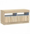 vidaXL LED TV Cabinet Sonoma Oak Engineered Wood — V0672276612