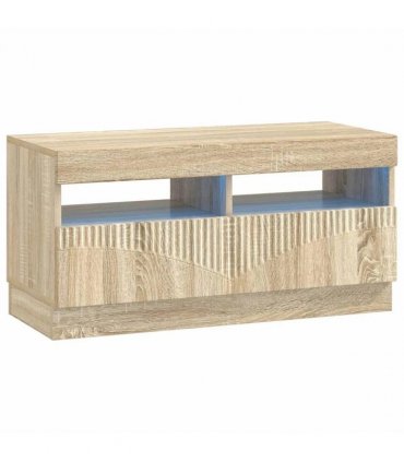 vidaXL LED TV Cabinet Sonoma Oak Engineered Wood — V0672276612