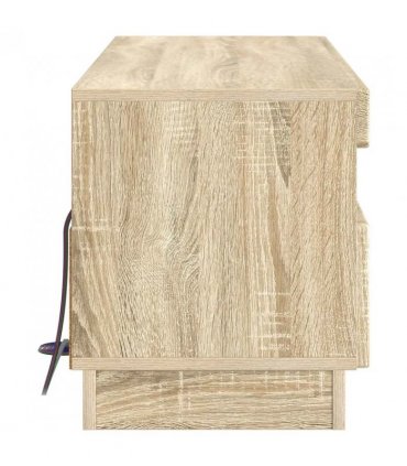 vidaXL LED TV Cabinet Sonoma Oak Engineered Wood — V0672276612