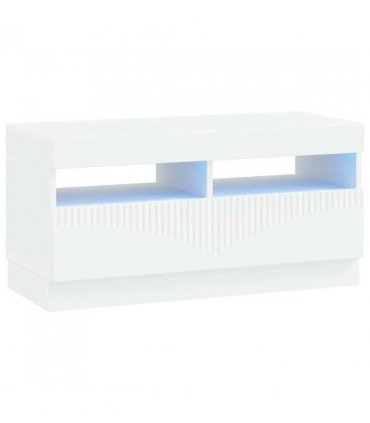 vidaXL LED TV Cabinet White Engineered Wood — V0672276613