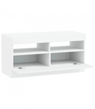 vidaXL LED TV Cabinet White Engineered Wood — V0672276613