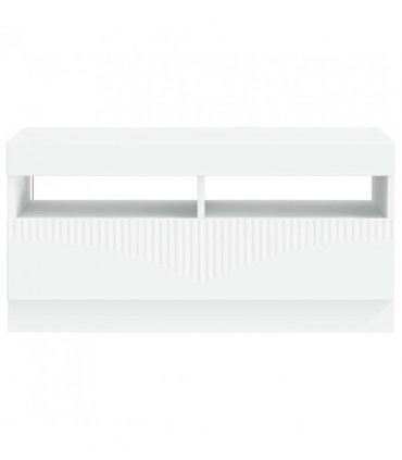 vidaXL LED TV Cabinet White Engineered Wood — V0672276613