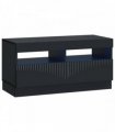 vidaXL LED TV Cabinet Black Engineered Wood — V0672276614