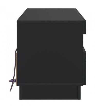vidaXL LED TV Cabinet Black Engineered Wood — V0672276614