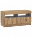 vidaXL LED TV Cabinet Artisan Oak Engineered Wood — V0672276615