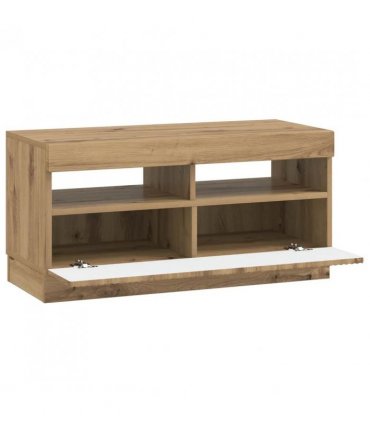 vidaXL LED TV Cabinet Artisan Oak Engineered Wood — V0672276615