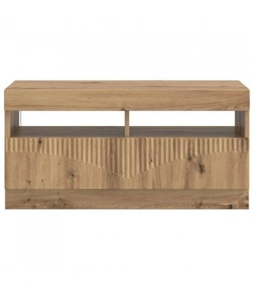 vidaXL LED TV Cabinet Artisan Oak Engineered Wood — V0672276615
