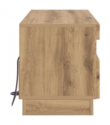 vidaXL LED TV Cabinet Artisan Oak Engineered Wood — V0672276615