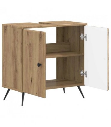 vidaXL Bathroom Sink Cabinet BREDA Artisan Oak 59.5 x 31.5x 59 cm