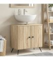 vidaXL Bathroom Sink Cabinet BREDA Sonoma Oak 59.5 x 31.5x 59 cm