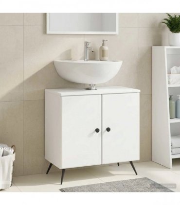 vidaXL Bathroom Sink Cabinet BREDA White 59.5 x 31.5x 59 cm