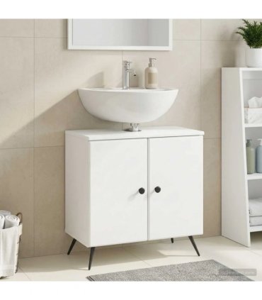 vidaXL Bathroom Sink Cabinet BREDA White 59.5 x 31.5x 59 cm
