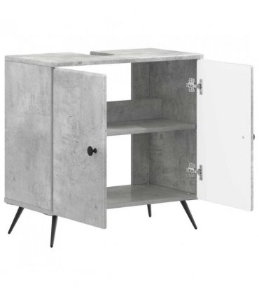 vidaXL Bathroom Sink Cabinet BREDA Concrete Grey 59.5 x 31.5x 59 cm