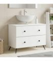 vidaXL Bathroom Sink Cabinet BREDA White 82 x 41x 59 cm