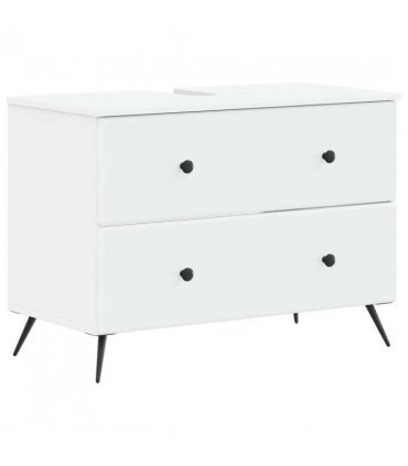 vidaXL Bathroom Sink Cabinet BREDA White 82 x 41x 59 cm