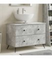 vidaXL Bathroom Sink Cabinet BREDA Concrete Grey 82 x 41x 59 cm