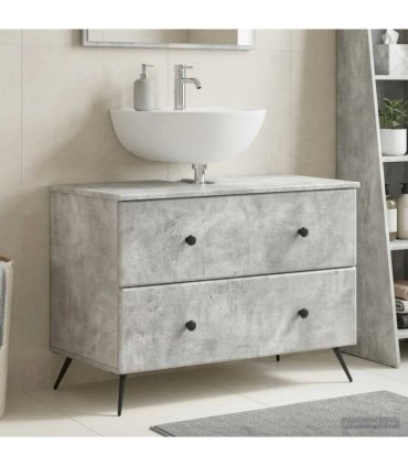 vidaXL Bathroom Sink Cabinet BREDA Concrete Grey 82 x 41x 59 cm