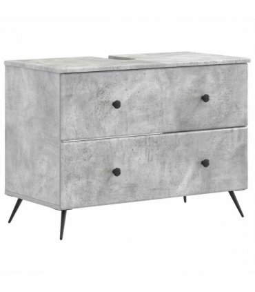 vidaXL Bathroom Sink Cabinet BREDA Concrete Grey 82 x 41x 59 cm