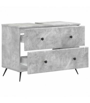 vidaXL Bathroom Sink Cabinet BREDA Concrete Grey 82 x 41x 59 cm