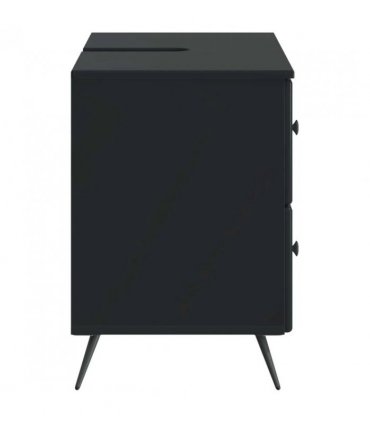 vidaXL Bathroom Sink Cabinet BREDA Black 82 x 41x 59 cm