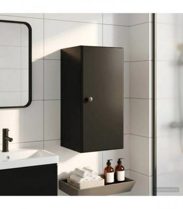 vidaXL Bathroom Wall Cabinet BREDA Black 30 x 31 x 59 cm