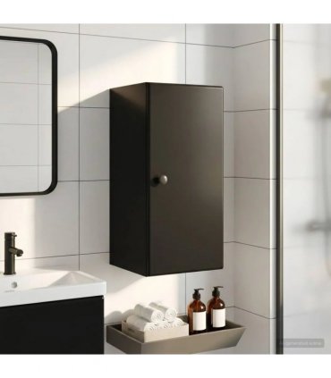 vidaXL Bathroom Wall Cabinet BREDA Black 30 x 31 x 59 cm