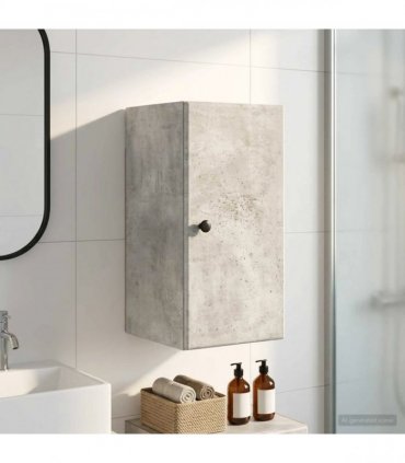 vidaXL Bathroom Wall Cabinet BREDA Concrete Grey 30 x 31 x 59 cm