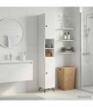 vidaXL Bathroom Cabinet with Open Shelf BREDA White 30 x 31 x 190 cm