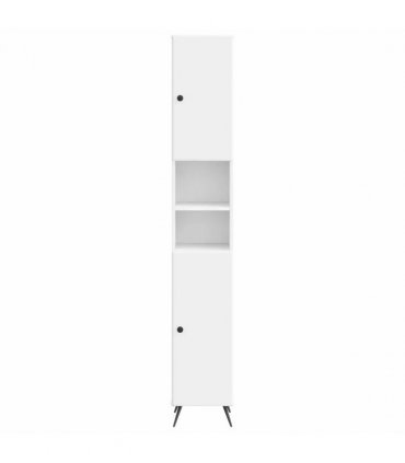 vidaXL Bathroom Cabinet with Open Shelf BREDA White 30 x 31 x 190 cm